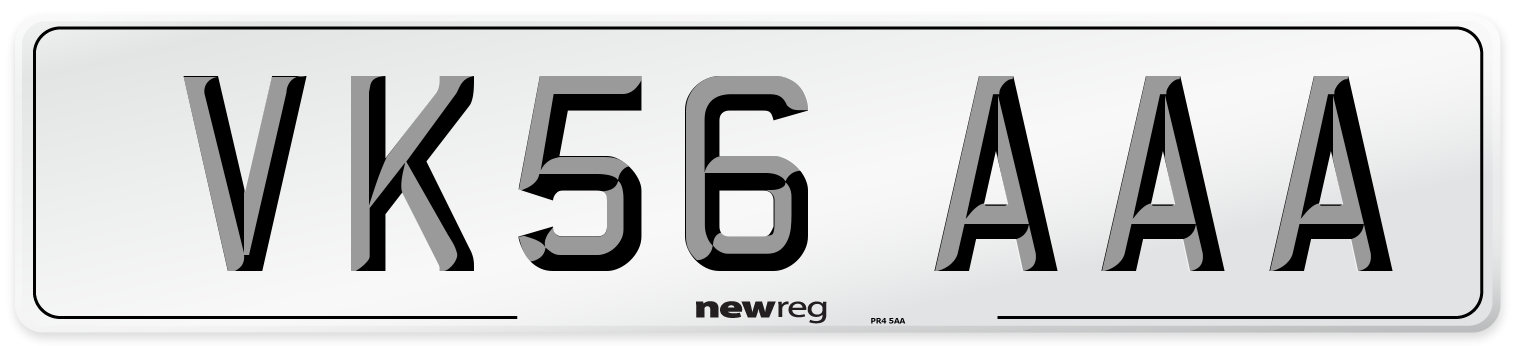 VK56 AAA Number Plate from New Reg